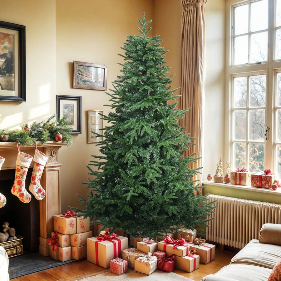 Yitahome 182cm Premium Lifelike Christmas Tree – 900 Full Branch Tips, PE+PVC Mix, Sturdy Foldable Metal Stand, Quick Setup, Grand Holiday Decor For Home & Shop