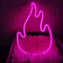 1PC, LED Flame/Fire Light, Christmas, Halloween Decoration Light, Home, Bedroom, Room Wall Decor, Party, Holiday Atmosphere Light, Battery + USB Powered - Flame - View 4
