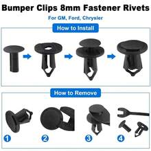 130Pcs Clips Fit  Fiesta Wheel Arch Splash Guard Shield Bumper Wing Lining - A - View 11