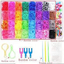 2650pcs Rainbow Silicone Rubber Band Craft Set - DIY Bracelet Making Kit With Cute Animal And Floral Patterns, Letter Charms - Creative Gift Idea, No Power Required - Bead Kit - View 7