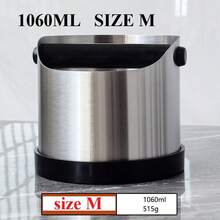 Stainless Steel Espresso Knock Box, Non-Slip Coffee Knock Box With Rubber Ring, Slanted Coffee Grounds Collector Box - Multicolor - View 17
