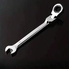 1pc Ratchet Combination Wrench Set, Multi-Function Universal Wrench, Automotive Repair Tool For Men - Silver - View 9