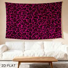 1pc Pink Leopard Print Wall Hanging Painting, Suitable For Bedroom Wall Decor, Living Room, Office And Party Decoration - Multicolor - View 3