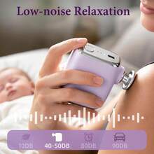 ALUSHEE Portable Mini Fascia Massage Gun, Lightweight Body Design, Powerful Performance, 3600RPM Rotation Speed. Deep Tissue Muscle Massager, Battery Capacity: 600mAh, Built-In Large Capacity Battery, Type-C Charging Port. Mini Vibration Massager, Suitable For Travel, Office, Gym And Other Scenarios, Can Relieve Shoulder, Neck, Leg Pain - View 7