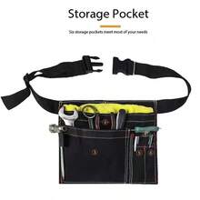 Electrician's Special Multi-Functional Waist Bag Wear-Resistant Tool Repair Tool Bag Construction Site Thick Portable Storage Canvas Waist Bag - Multicolor - View 6