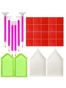 32/30/25/19/15pcs Diamond Painting Tool Set, 3 Different Sizes Diamond Painting Pens, Professional Embroidery Craft, Suitable For Art Painting, Portable Diamond Sticker Craft Tool Kit, Ideal Choice For Hobbyists - A - View 1