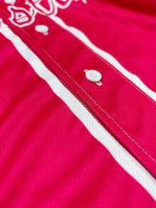 Women's Custom Baseball Jersey Double-Sided Printed Personalized Any Team Name Number Your Name Baseball Jersey T-Shirt Thanksgiving For Sports Summer - Hot Pink - View 6