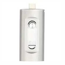 Memoria USB Type-C USB 3.0 de 128GB/256GB, memoria multifunción 4 en 1 compatible con iPhone/Type-C/PC/Android, unidad flash con transferencia de datos ultrarrápida, memoria portátil para fotos con puerto Type-C - Dorado - Ver 5