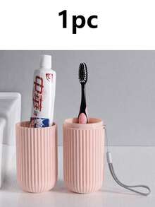 2pcs/1pc Portable Travel Toothbrush & Toothpaste Storage Box, Integrated Toothbrush Holder With Hanging Rope, Multi-Functional Wash Cup, Suitable For Camping, Business Trip, Home Bathroom And Daily Use, Back To School Essential, New Year Gift - Multicolor - View 14