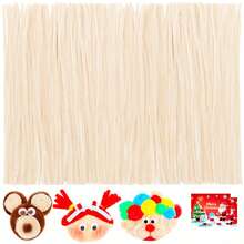 50/102/202/302Pcs Pipe Cleaners Kit, Rich Colors Chenille Stems, DIY Craft Supplies, Craft Enthusiasts, Perfect Gifts For Birthdays And Festivals, Christmas Gift ,Valentine's Day Gift, Mother's Day Gift - Orange - View 12