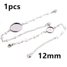 1 Piece 12-20mm Inner Size Crafts Stainless Steel Bangle Bracelet Cabochons Blank Base Tray Setting DIY Jewelry Making Accessories - Bracelet Display Stand - View 46
