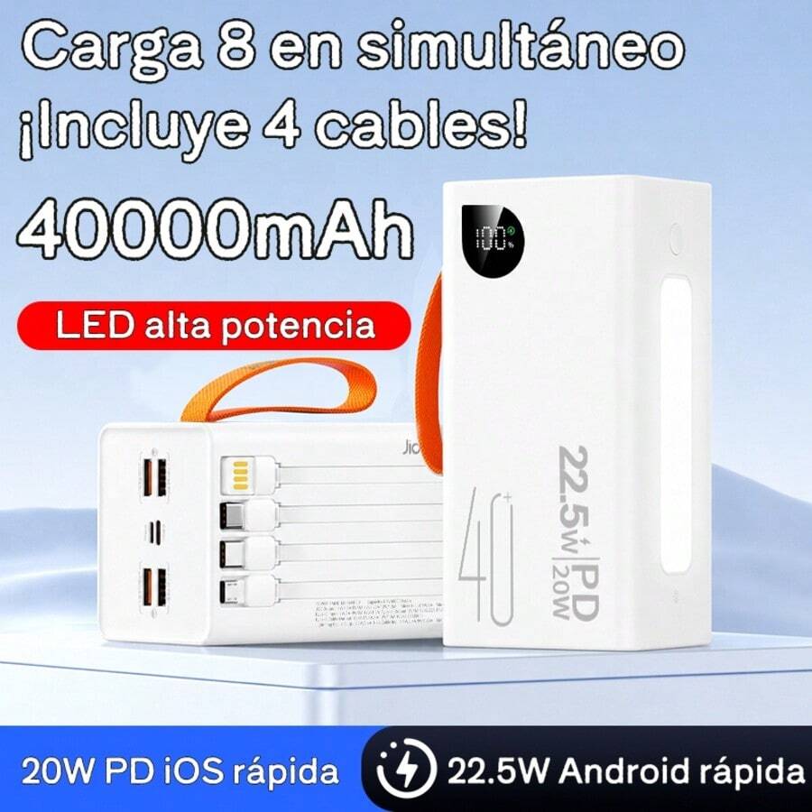 JIDITECH Power Bank - White - View 1