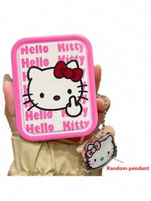SANRIO Official Licensed Hello Kitty 2-In-1 Mirror & Comb Set, Durable Wavy Edge ABS Material, Adjustable Hinge, Anti-Slip Design, Portable, Suitable For Daily Use And Outdoor Travel - A - View 14