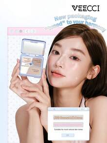 VEECCI Highlighter & Contour Palette, Note Pudding Collaboration, Matte Texture Suitable For Facial Contouring And Nose Shading, Long-Lasting Wear, All-In-One Highlighter And Contour Palette, Perfect For Students And Makeup Beginners - #Y01 Coconut Milk Brown - View 5