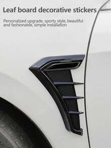 8pcs Car Exterior Decoration Fender Trim Strip Car Modification Small Tail Wing Decorative Strip Car Sports Decoration Strip Car Decorative Sticker Air Deflector Sticker Universal Style Easy Peel And Stick - A-809 - View 4