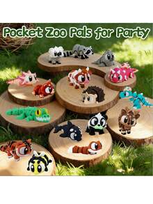 3D Printed Animal Toys, 3D Printed Figure Set - Movable Joint Figure Set, Suitable For Adults, Home Office Desk Pet And Display, Gift Bag Filler, Party Favor, Suitable For Boys And Girls 3D Toys - Multicolor - View 5