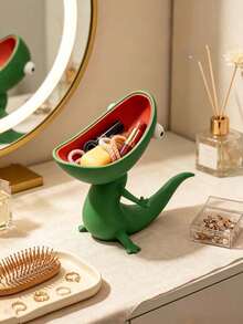 1pc/10pcs Desktop Storage Organizer Box, Gecko Shaped Decorative Storage Tray, Large Opening Desktop Storage Rack, Suitable For USB Flash Drives, Paper Clips, Stationery And Small Items, Creative Office Desk Decor Storage Box, Suitable For Office, Bedroom, Dorm, Study And Back To School Season - Multiple Styles - View 8
