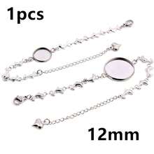 1 Piece 12-20mm Inner Size Crafts Stainless Steel Bangle Bracelet Cabochons Blank Base Tray Setting DIY Jewelry Making Accessories - Bracelet Display Stand - View 27