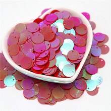 20g Bulk Flat Round Sequins, 30mm Large Hole 3cm Oversized Colorful PVC Holographic Sequins For Embroidery, Handmade Clothing, Jewelry Making, DIY Sewing Accessories - 20 Grams - View 18