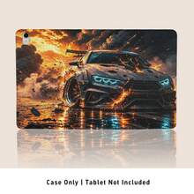 跑車 UV 列印平面圖案，相容於 保護殼 / MatePad 11.5 2025 / MatePad SE 11 吋 / Honor 平板保護殼 / Honor 9 / 10 / X8A / Pad SE 11 吋 (2023) / Pad 2 / A9 / 11th Gen A16 保護殼 - 款式11 - 查看 2