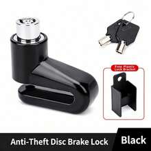1pc Motorcycle/Electric Bike/Bicycle Anti-Theft Disc Brake Lock, With 2 Keys And Mounting Bracket, 3 Colors Available - Multicolor - View 11