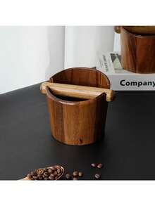 Coffee Knock Box Espresso Coffee Knock Box, Wooden Coffee Grounds Storage Box For Espresso Machine, Made Of Acacia Wood, Suitable For Coffee Bar Decor - Living Room Coffee Bar - Multicolor - View 4