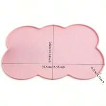 Silicone Pet Feeding Mat, Leak-Proof Non-Slip Feeding Pad, Suitable For Dogs And Cats, Oval Bowl Mat - Multicolor - View 3