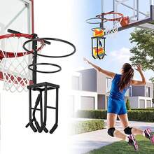 BouPower Volleyball Spike Trainer, Height Adjustable Automatic Volleyball Training Equipment, Fits 18" Basketball Rim, Serving & Spiking Practice - Black - View 7