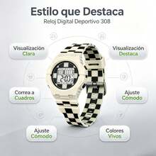 Couple Digital Watches - Black and White - View 2