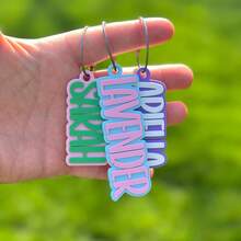 Customized Name Tag Keychain | Personalized Backpack Tag, Suitable For Daycare, Lunch Box And Water Bottle | Cute Gift For Boys And Girls, Bag Charm, Back To School Essential - H-iron Ring Backpack Tag - View 8