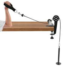 YUNRUX Arm Wrestling Training Equipment, Arm Wrestling Training Table With Cable Pulley, Table-Top Device For Wrist Training - A - View 7