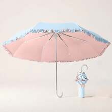 Women's Creative Folding Umbrella, Dual-Use Sun And Rain Protection Design, Portable UV Protection Umbrella, Suitable For Daily Use And Gifting - Multicolor - View 9