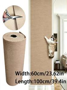 Self-Adhesive Cat Scratch Pad, Suitable For Wall, Carpet, Sofa And Furniture Protection, Suitable For Cat Scratching Post, Self-Adhesive Cat Scratching Mat, Sofa Furniture Protection Pad, Pet Scratching Toy, Cat Scratching Trainer, Self-Adhesive Cat Scratching Board - 60*100cm - View 7