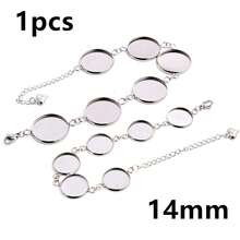 1 Piece 12-20mm Inner Size Crafts Stainless Steel Bangle Bracelet Cabochons Blank Base Tray Setting DIY Jewelry Making Accessories - Bracelet Display Stand - View 9