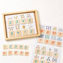 Children's Math Enlightenment Home Teaching Tool, 1-10 Number Matching Early Education Toy, 49-Piece Number Matching Toy Set, Suitable For Preschool Boys And Girls Aged 3 And Above, Christmas Gift - Multicolor - View 9