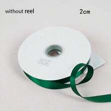 10 Yards Premium Forest Green Satin Ribbon, Double-Sided Forest Green Silk Ribbon, Suitable For Christmas Gift Wrapping, Vintage Wedding Decoration, Bouquet Bows And DIY Crafts. - Forest Green Ribbon - View 12