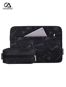 Shockproof Laptop Bag Polyester Computer Bag Laptop Sleeve Compatible With MateBook Galaxybook - Black - View 7