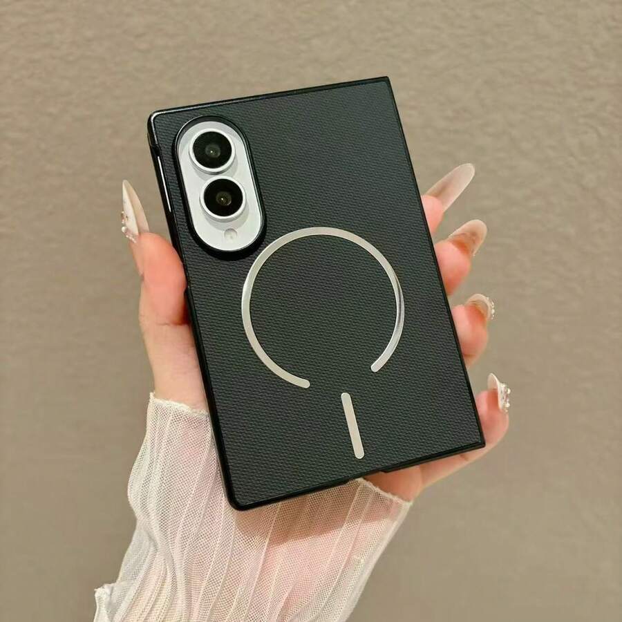 VIETAO Support Wireless Charging Magnetic Mobile Phone Case Compatible With Samsung Galaxy Z Fold 8 Ultra Fold8 Cell Phone Cover - Black - View 1