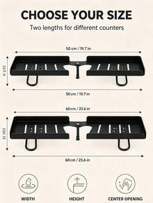 1pc Adjustable Foldable Over Faucet Shelf Organizer Steel Folding Storage Rack, Drill-Free Foldable Faucet Storage Rack Carbon Steel Hollow Design Corner | 180 Degree Multi-Angle Rotatable Adjustable Over The Sink Shelf Bathroom Organizer - Multicolor - View 7