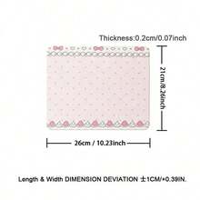 1pc Pink Bow Strawberry PU Leather Mouse Pad, Office Desk Mat, Computer Fast Typing Carpet Pad, Gamer Laptop Keyboard Desktop Mat, Cartoon Cute, Waterproof, Anti-Slip, Oil-Resistant - View 24