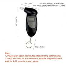 2026 New Portable Digital Alcohol Detector - With LED Display - Accurate Alcohol Content Detection, Ideal Choice, Easy To Use, Convenient To Carry - (Battery Not Included) - Black - View 3