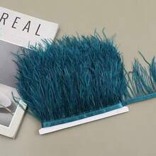 1m (39.37in) Artificial Feather Trim, Suitable For DIY Crafts, Dresses, Handbags, Home Cushions, Stage Costumes, Party, Wedding, Graduation Season Decoration And Handmade DIY Projects - Fabric Ribbon Edge Decoration - 1 Meter - View 7