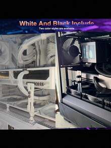 GPU Graphics Card Bracket Anti Bend Support Adjustable Chassis Fan Bracket 6-96mm Fan Position Fixed Metal White/Black - View 8