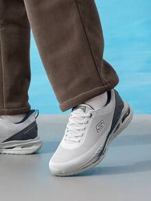 Skechers 男士結構緩震跑鞋 GLIDE STEP VORTEX 舒適透氣輕量運動休閒鞋 210994-LTGY - 淺灰色 - 查看 1