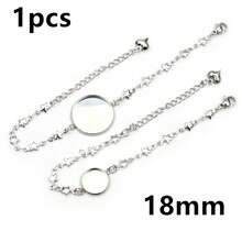 1 Piece 12-20mm Inner Size Crafts Stainless Steel Bangle Bracelet Cabochons Blank Base Tray Setting DIY Jewelry Making Accessories - Bracelet Display Stand - View 19