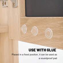 [PVC Anti-Slip Pad] Transparent PVC Anti-Slip Suction Cup Pad - Round Table Leg Pad, Suitable For Living Room And Office, Furniture Pad, Home Essential - Multicolor - View 5