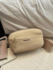 1pc Teenager Sports Casual Shoulder Bag Zipper Closure Crossbody Bag Outdoor Multi-Pocket Lightweight Chest Bag Suitable For All Seasons Daily Use - A - View 13