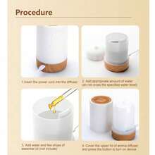 Aromatherapy Diffuser, Essential Oil Diffuser, Air Humidifier, Ultrasonic Mini Desktop Humidifier With Cool Mist, 7-Color Light Night Light, Suitable For Home, Room, Office - Multicolor - View 9