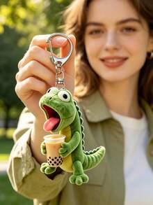 Lizard Pattern Keychain, Multiple Styles Available, Party Pendant, Multi-Functional Keychain Decoration, Phone Charm, Backpack Charm, Key Charm, Car Charm, Party Fashion Accessory, Fun 2D Acrylic Accessory, Suitable For Backpack, Bag, Car Key Charm And Daily Use, Great Choice For Couple Gifts And Party Supplies - Multicolor - View 6