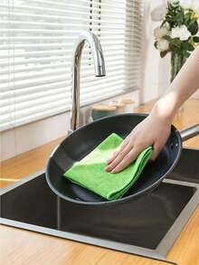 30/20/10/1pc Microfiber Cleaning Cloth, Soft Absorbent Reusable Towel, Multi-Color Cleaning Rag, Suitable For Kitchen, Bathroom, Car And Home Cleaning - Multicolor - View 2